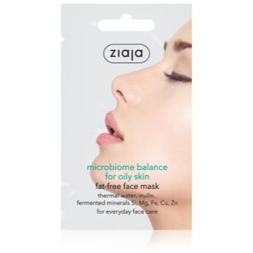 Ziaja Microbiome Balance mască pentru față pentru reglarea cantitatii de sebum.