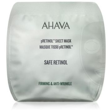 AHAVA Safe Retinol mască textilă pentru netezire cu retinol