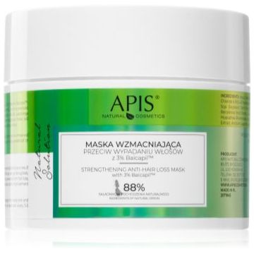 Apis Natural Cosmetics Natural Solution 3% Baicapil mască fortifiantă pentru părul slab cu tendință de cădere