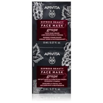 Apivita Express Beauty Firming Face Mask Grape Masca pentru ten anti riduri