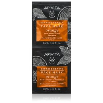 Apivita Express Beauty Radiance Face mask Orange masca iluminatoare faciale