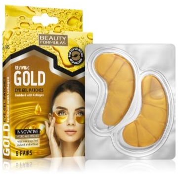 Beauty Formulas Gold masca hidrogel pentru ochi cu colagen