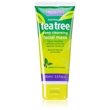 Beauty Formulas Tea Tree masca pentru curatare profunda