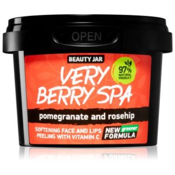 Beauty Jar Very Berry Spa exfoliant din zhar pentru netezire faciale