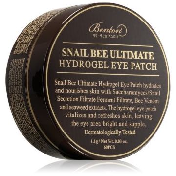 Benton Snail Bee masca hidrogel pentru ochi împotriva ridurilor și a cearcănelor întunecate