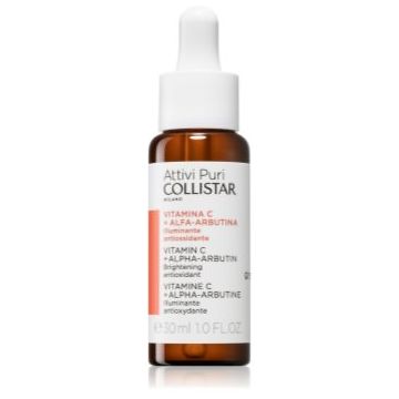 Collistar Attivi Puri Vitamin C + Alfa-Arbutina ser facial cu efect iluminator cu vitamina C