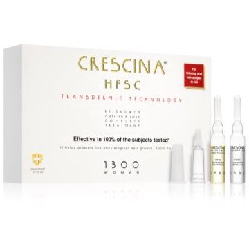 Crescina Transdermic 1300 Re-Growth and Anti-Hair Loss tratament pentru stimularea creșterii părului și anti-cădere pentru femei