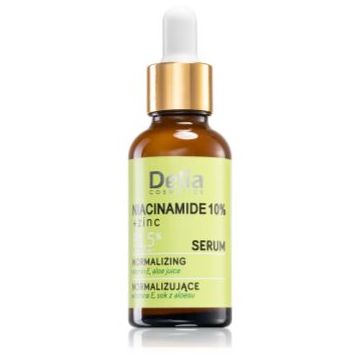 Delia Cosmetics Niacinamide 10% + zinc ser revigorant pentru fata, gat si piept