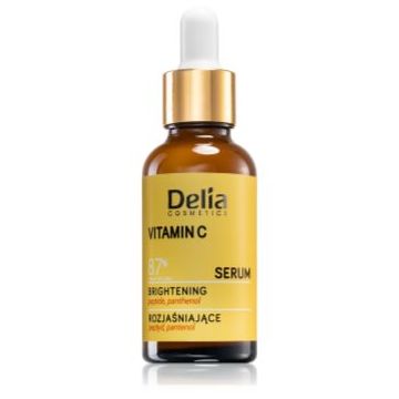 Delia Cosmetics Vitamin C ser cu efect iluminator pentru fata, gat si piept