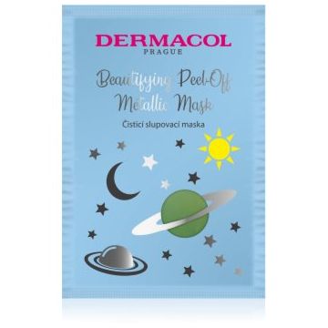 Dermacol Beautifying Peel-Off Metallic Mask mască exfoliantă pentru curatare profunda