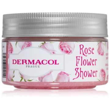Dermacol Flower Care Rose exfoliant de corp cu zahăr