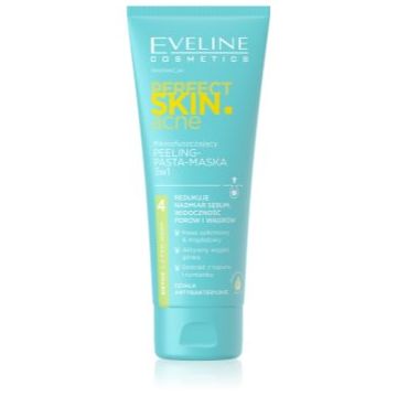 Eveline Cosmetics Perfect Skin .acne masca pentru exfoliere 3 in 1