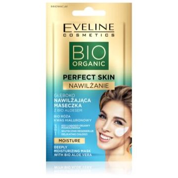 Eveline Cosmetics Perfect Skin Bio Aloe masca calmanta si hidratanta cu aloe vera