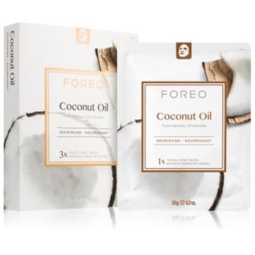 FOREO Farm to Face Sheet Mask Coconut Oil mască textilă nutritivă