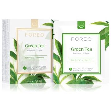 FOREO UFO™ Green Tea Masca pentru fata cu efect catifelant si revigorant