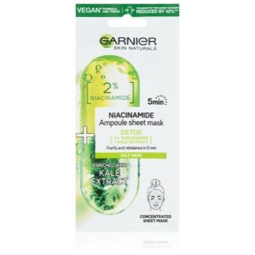 Garnier Skin Naturals Ampoule Sheet Mask masca de celule cu efect de curatare si reimprospatare