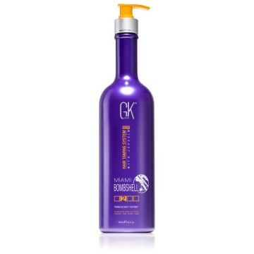 GK Hair Miami Bombshell Taming Blonde Treatment masca cu keratina pentru parul blond cu suvite