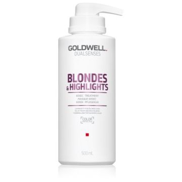 Goldwell Dualsenses Blondes & Highlights masca pentru regenerare neutralizeaza tonurile de galben