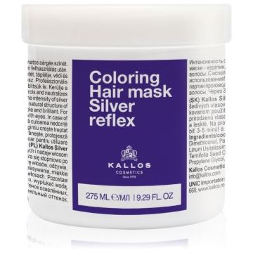 Kallos Kallos Classic Masca de par neutralizeaza tonurile de galben