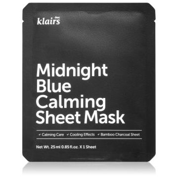 Klairs Midnight Blue Calming Sheet Mask mască textilă calmantă