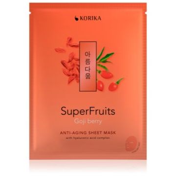 KORIKA SuperFruits Goji Berry - Anti-aging Sheet Mask Masca faciala cu efect de intinerire