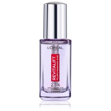 L’Oréal Paris Revitalift Filler ser pentru ochi, cu efect de iluminare cu acid hialuronic