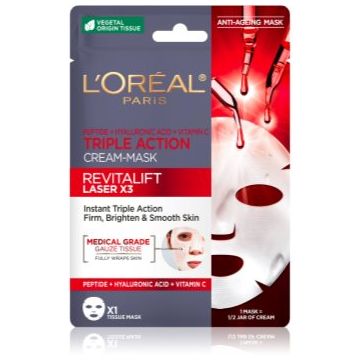 L’Oréal Paris Revitalift Laser X3 masca pentru celule împotriva îmbătrânirii pielii