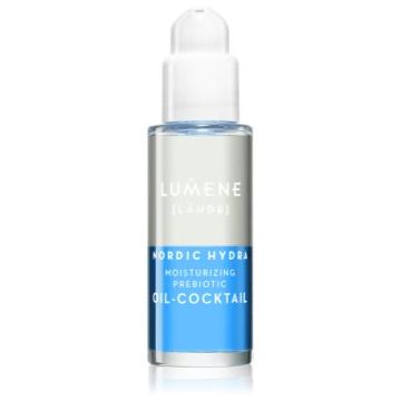 Lumene Nordic Hydra [LÄHDE] Moisturizing Prebiotic Oil-Cocktail ser bifazic pentru pielea uscata si deshidratata