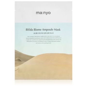 ma:nyo Bifida Biome mască textilă calmantă reface bariera protectoare a pielii
