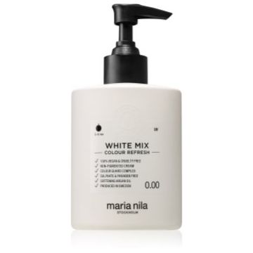 Maria Nila Colour Refresh White Mix masca hrănitoare fără pigmenți de culoare pentru a crea nuanțe pastelate