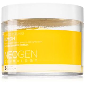 Neogen Dermalogy Bio-Peel+ Gauze Peeling Lemon discuri pentru indepartarea impuritatilor pentru strălucirea și netezirea pielii