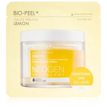 Neogen Dermalogy Bio-Peel+ Gauze Peeling Lemon discuri pentru indepartarea impuritatilor pentru strălucirea și netezirea pielii