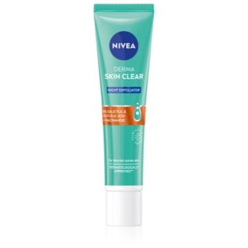 Nivea Derma Skin Clear exfoliant fin, de noapte