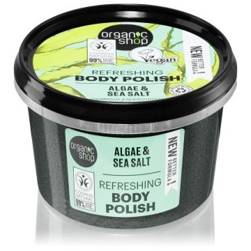 Organic Shop Algae & Sea Salt exfoliant pentru corp