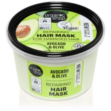 Organic Shop Avocado & Olive masca de par regeneratoare