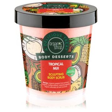 Organic Shop Body Desserts Tropical Mix exfoliant corporal pentru slăbire