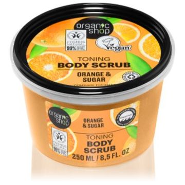 Organic Shop Orange & Sugar exfoliant tonifiant pentru corp