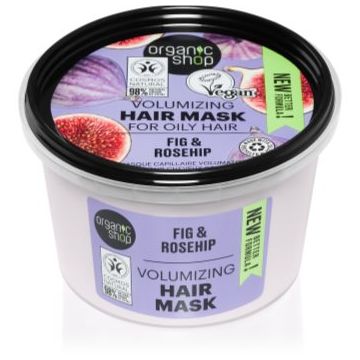 Organic Shop Organic Fig & Rosehip masca intensiva pentru un par stralucitor si catifelat