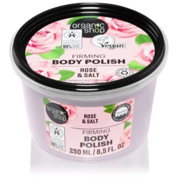 Organic Shop Organic Rose & Salt peeling corporal cu saruri