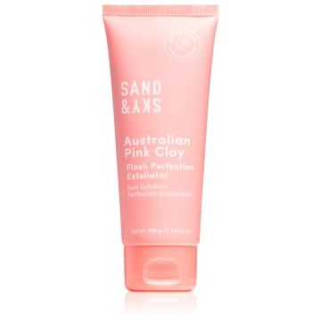 Sand & Sky Australian Pink Clay Flash Perfection Exfoliator exfoliant de curățare pentru a improspata porii si pielea cu aspect obosit
