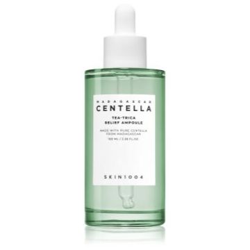 SKIN1004 Madagascar Centella Tea-Trica Relief Ampoule ser facial calmant pentru ten acneic