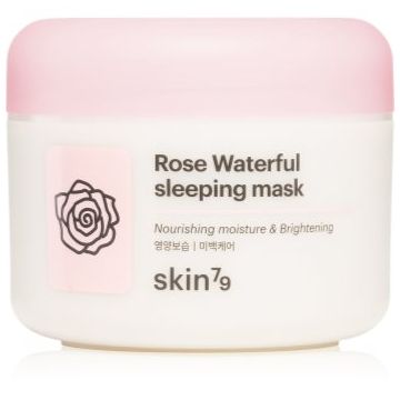 Skin79 Rose Waterfull masca hidratanta de noapte cu apă de trandafiri