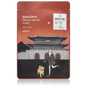 Skin79 Seoul Girl's Beauty Secret mască facială de pânză cu efect anti-rid