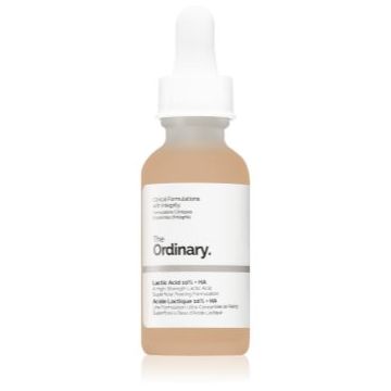 The Ordinary Lactic Acid 10% + HA ser exfoliant de netezire