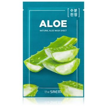 The Saem Natural Mask Sheet Aloe masca de celule cu efect hidratant si linistitor