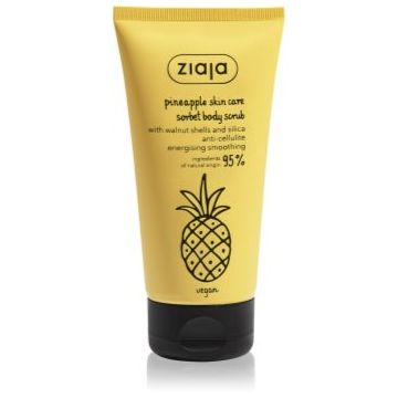 Ziaja Pineapple crema de corp hidratanta cu efect exfoliant