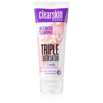 Avon Clearskin Blemish Clearing demachiant cu efect de peenling impotriva acneei