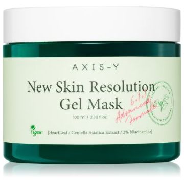 AXIS-Y 6+1+1 Advanced Formula New Skin Resolution Gel Mask Masca Gel calmanta cu efect racoritor