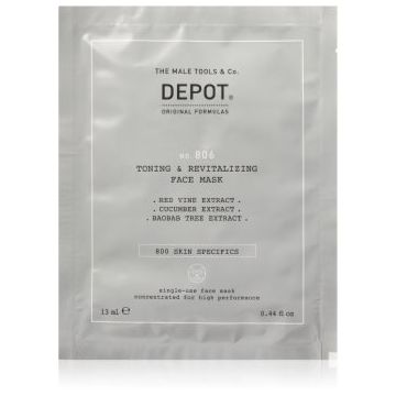 DEPOT 800 SKIN SPECIFICS NO. 806 TONING & REVITALIZING FACE MASK masca faciala revitalizanta pentru barbati