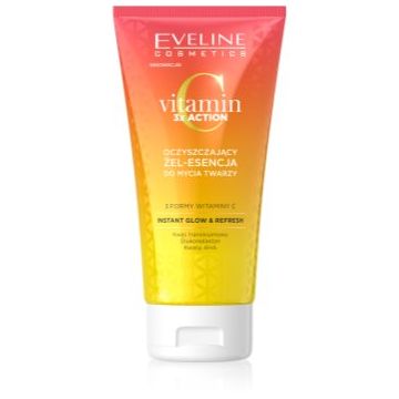 Eveline Cosmetics Vitamin C 3x Action gel de curățare Cu AHA Acizi